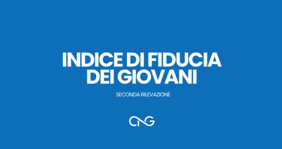 indice fiducia giovani seconda rilevazione